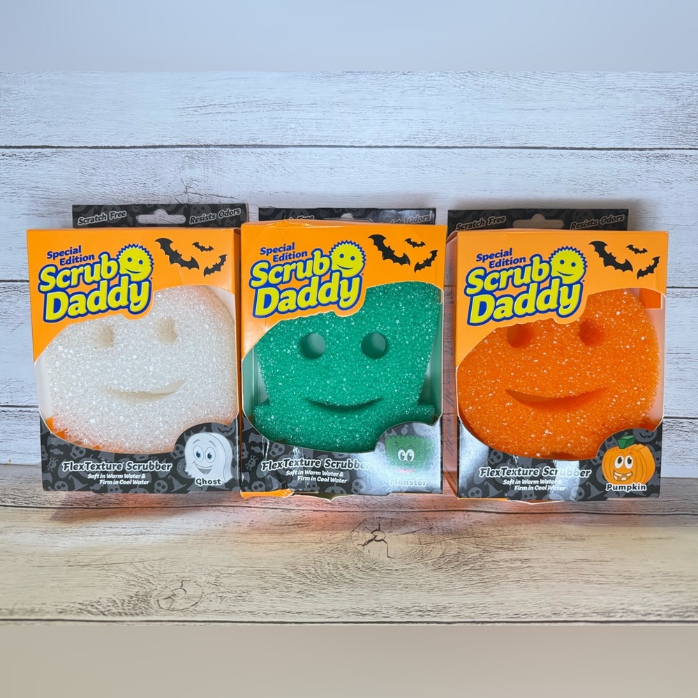 Scrub Daddy Special Edition FlexTexture Scrubbers Ghost Monster Pumpkin